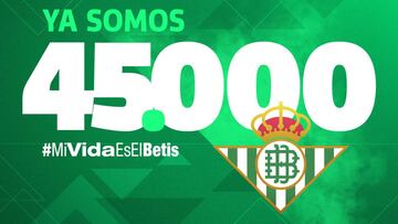 Anuncio del Betis sobre su campaña de abonos.