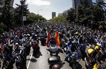 El "Maestro" falleció en agosto en Ibiza tras pasar varios días en el hospital tras sufrir un accidente con el quad que conducía. En septiembre se organizó una marcha motera desde el Bernabéu hasta el Jarama en homenaje al 12+1 veces campeón del mundo.