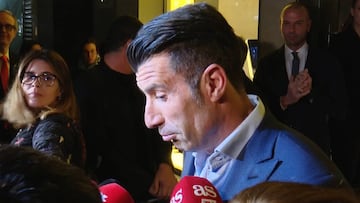 "¿Estás enfadado hoy Luis?" Figo se enganchó con un periodista