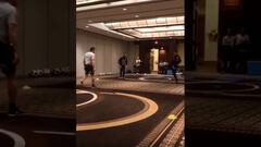 El distendido juego que compartieron Bravo y Arias