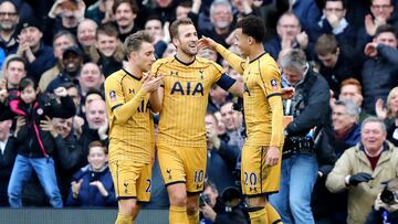 Kane hat-trick fires Spurs into FA Cup quarter-finals