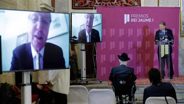 GRAFCVA8639. VALENCIA, 16/10/2020.-. El Premio Nobel de Medicina 2011 Jules Hoffmann biólogo especialista en el sistema inmune, ofrece una rueda de prensa por videoconferencia con motivo de la nueva edición de los Premios Rey Jaime I. EFE/Manuel Bruque