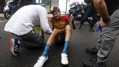 Primeras bajas: fémur roto para Valls y la rótula, para Gilbert