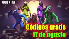 Free Fire | Códigos de hoy domingo 17 de agosto de 2025: recompensas gratis