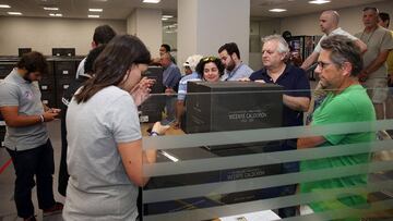 El Atlético entrega butacas en el Vicente Calderón