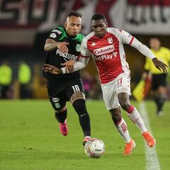 Nacional vence a Santa Fe en El Campín y lo complica para clasificar