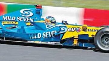 <b>CON LOS MITOS. </b>Su palmarés ya dice que Fernando Alonso está marcando una época en la F-1, pero su talento al volante lo refrenda de forma incontestable.