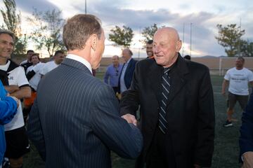 Emilio Butragueño y Miroslav Vorgic.