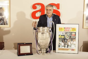 Lorenzo Sanz en una visita a la redacción del Diario AS. 