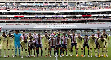 América ha ganado 83 juegos, empataron 75 veces y Chivas lo ha ganado en 74 ocasiones.