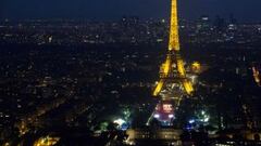 Vista general de la Torre Eiffel.