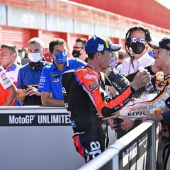 "Estaba hundido por la caída, pero tenía que felicitar a Aleix"