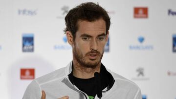 El tenista británico Andy Murray, durante una rueda de prensa.