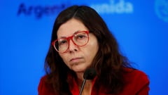 Argentina's new Economy Minister Silvina Batakis looks on during a news conference at the Economy Ministry, in Buenos Aires, Argentina, July 11, 2022. REUTERS/Agustin Marcarian