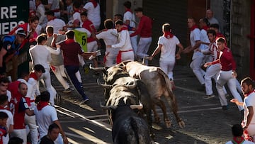 The early preparations in Pamplona for the famous San Fermín tradition are complete for the last time in 2023.