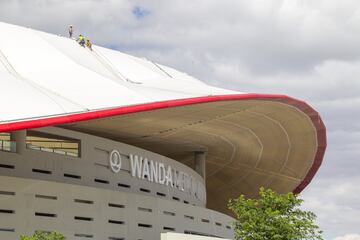 Después de la fiesta, continúan las obras en el Wanda Metropolitano