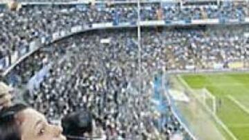 Portillo vio el partido en el palco con muchos nervios.