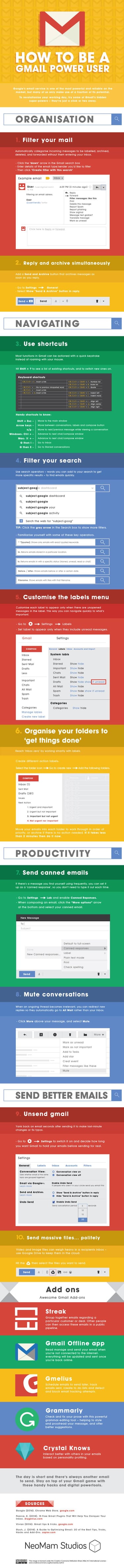 Diez trucos para dominar Gmail como un profesional