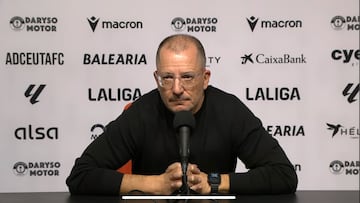 Romero, en sala de prensa.