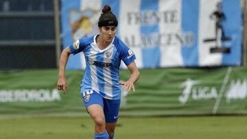 La mexicana logró su primera diana en la Liga Iberdrola e hizo efectiva la victoria del Málaga sobre el Logroño; esta es el primer triunfo del club en lo que va de la temporada.