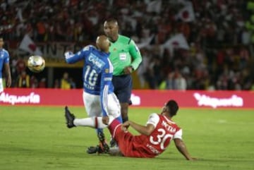 Poco fútbol hubo en el primer clásico bogotano del segundo semestre
