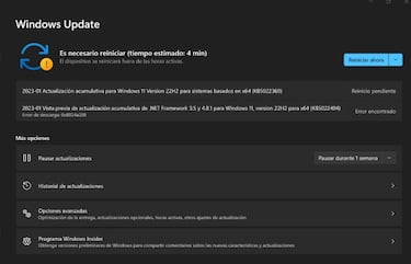Algunas actualizaciones de Windows 11 siguen dando errores al instalarse