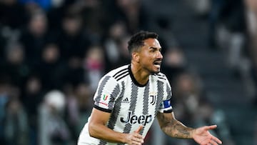 Danilo, durante los cuartos de final de la Copa de Italia, ante la Lazio.