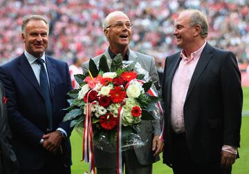 Rummenigge, Beckenbauer, Ueli Hoeness – Bayern Múnich