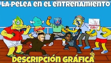 Los memes de la pelea de Neymar y Semedo