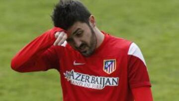 David Villa, jugador del Atlético