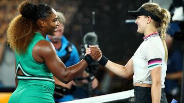 Bouchard no fue rival para una Serena Williams que asusta