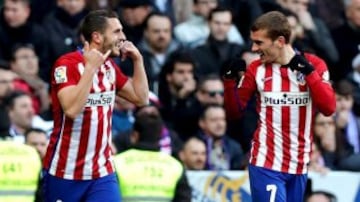 Koke y Antoine Griezmann.