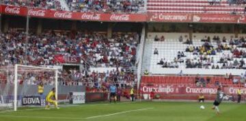 Sergio García marca el 2-1 de penalti. 