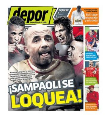 &quot;Sampaoli Loquea&quot; es el titular del citado medio.