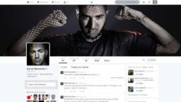 El Twitter de Karim Benzema.