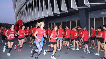 Los corredores, por los aledaños de San Mamés