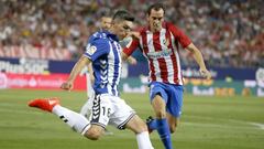 Daniel Torres va contra el Atl&eacute;tico de Madrid.