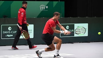 Partidos de hoy, lunes 18, en la Copa Davis: orden de juego en Madrid