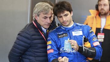 Carlos Sainz, padre e hijo.