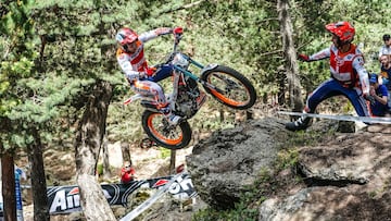 Toni Bou, con la Honda en el TrialGP de Andorra 2023.