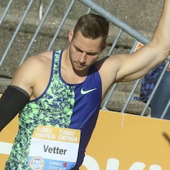 Marcas mundiales de Vetter y Pozzi en jabalina y 110 mv