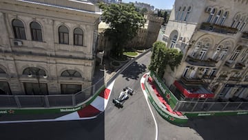 GP de Azerbaiy&aacute;n de F&oacute;rmula 1 desde el circuito de Bak&uacute;.