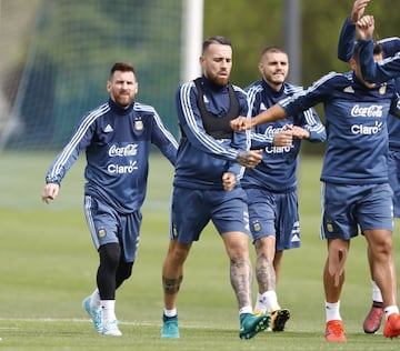 Buenos Aires 03 Octubre 2017
Eliminatorias Rusia 2018
Entrenamiento de la SelecciÃ³n Argentina previo al partido contra Peru, en el Predio Julio H Grondona.
Lionel Messi de Argentina
Foto Ortiz Gustavo 