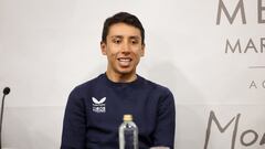 Egan Bernal en rueda de prensa