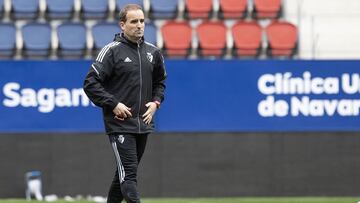 Entrenamiento de Osasuna en El Sadar