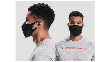 Este cubrebocas lavable de Under Armour es perfecto para hacer deporte