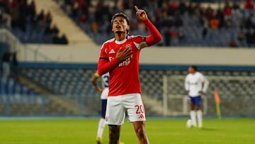 Richard Ríos vuelve al gol y marca por primera vez con Benfica