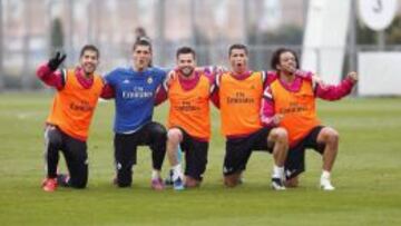 Lucas Silva subió esta foto del entrenamiento de hoy a su twitter