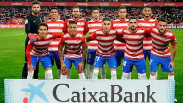 Alineación del Granada contra el Getafe.