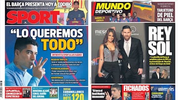 Portadas de los diarios Sport y Mundo Deportivo del d&iacute;a 1 de febrero de 2019.